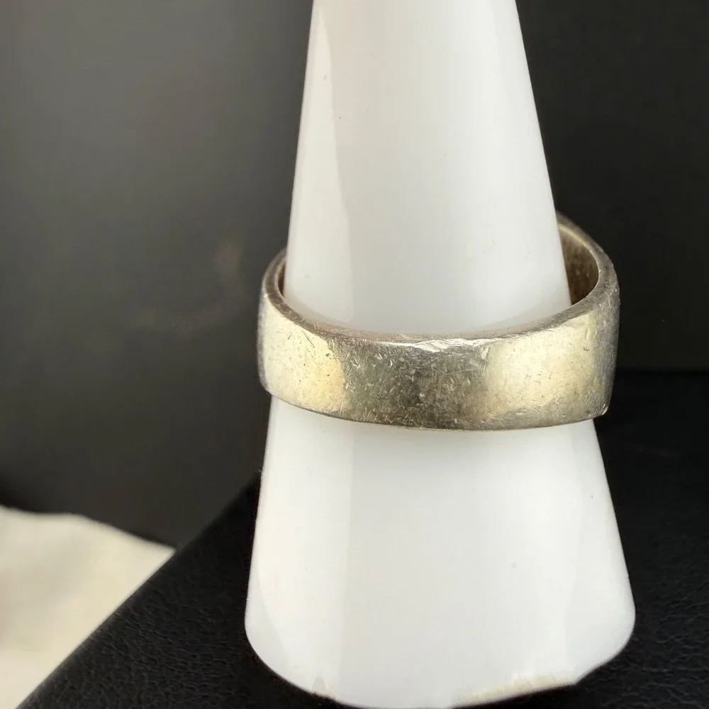 Vintage Taxco Sterling Silver Ring Goldstone Size 10